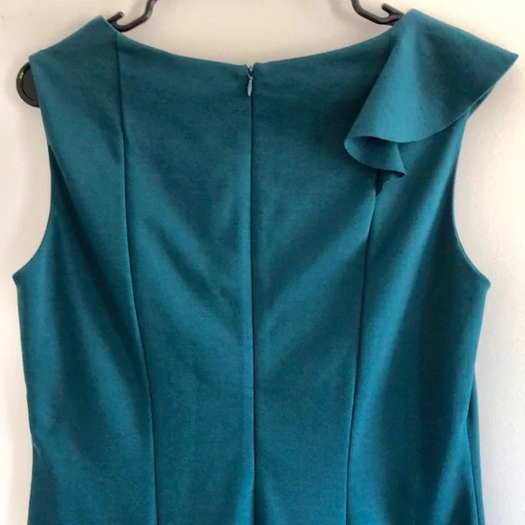 NWT Adrienne Vittadini Carolina Teal Ponte Dress - Picture 4 of 7